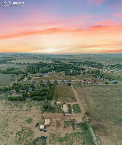 a view of a lake with a city