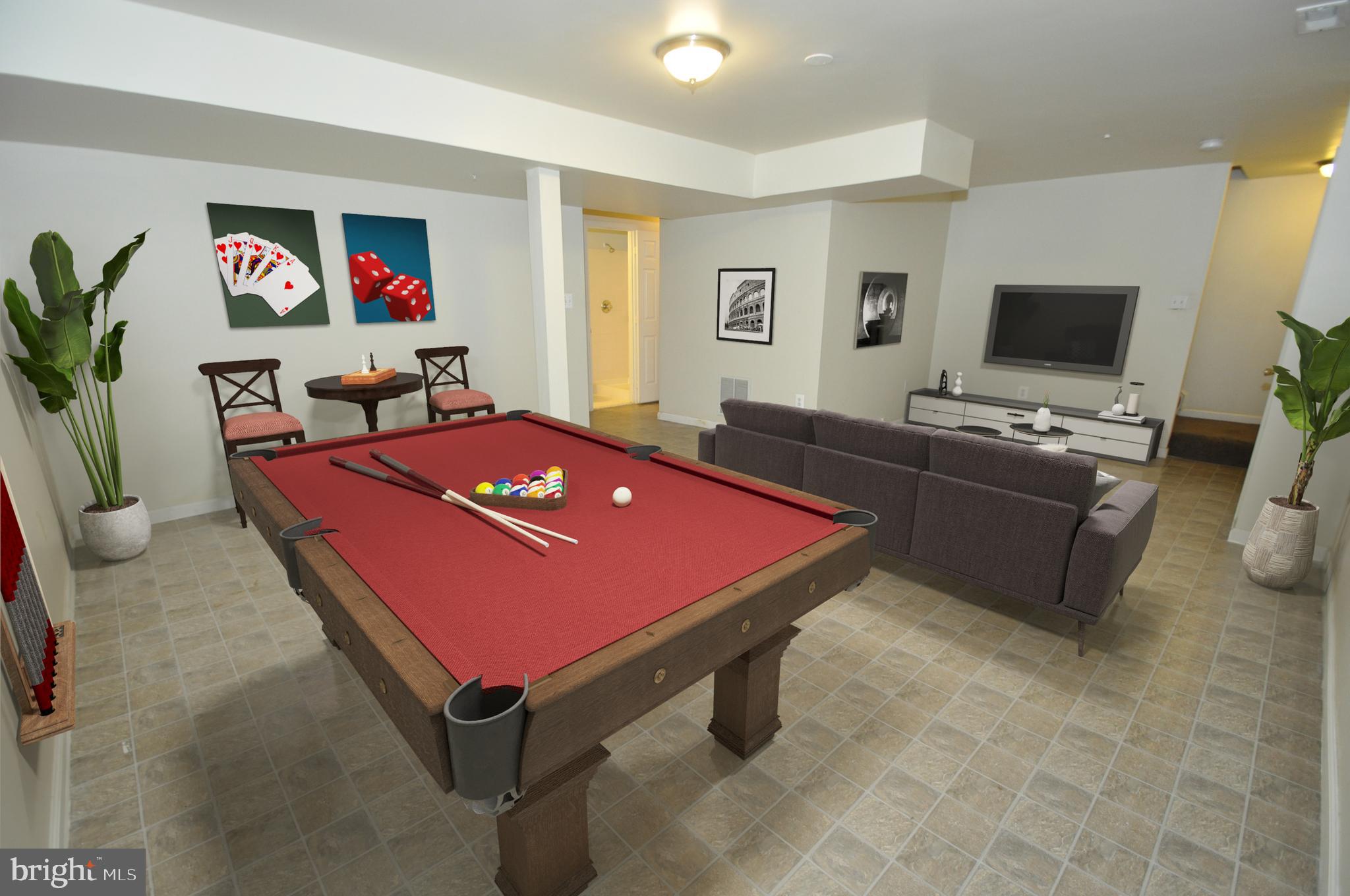 14342 Cape May Road Silver Spring, MD 20904 - Photo 17 of 18 LOWER LEVEL GAME AREA