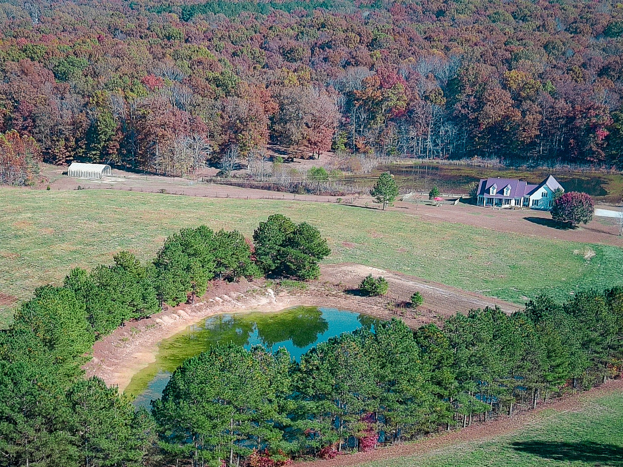 129 Leland Road Summertown, TN 38483 - Photo 16 of 81 an aerial view of residential house with outdoor space