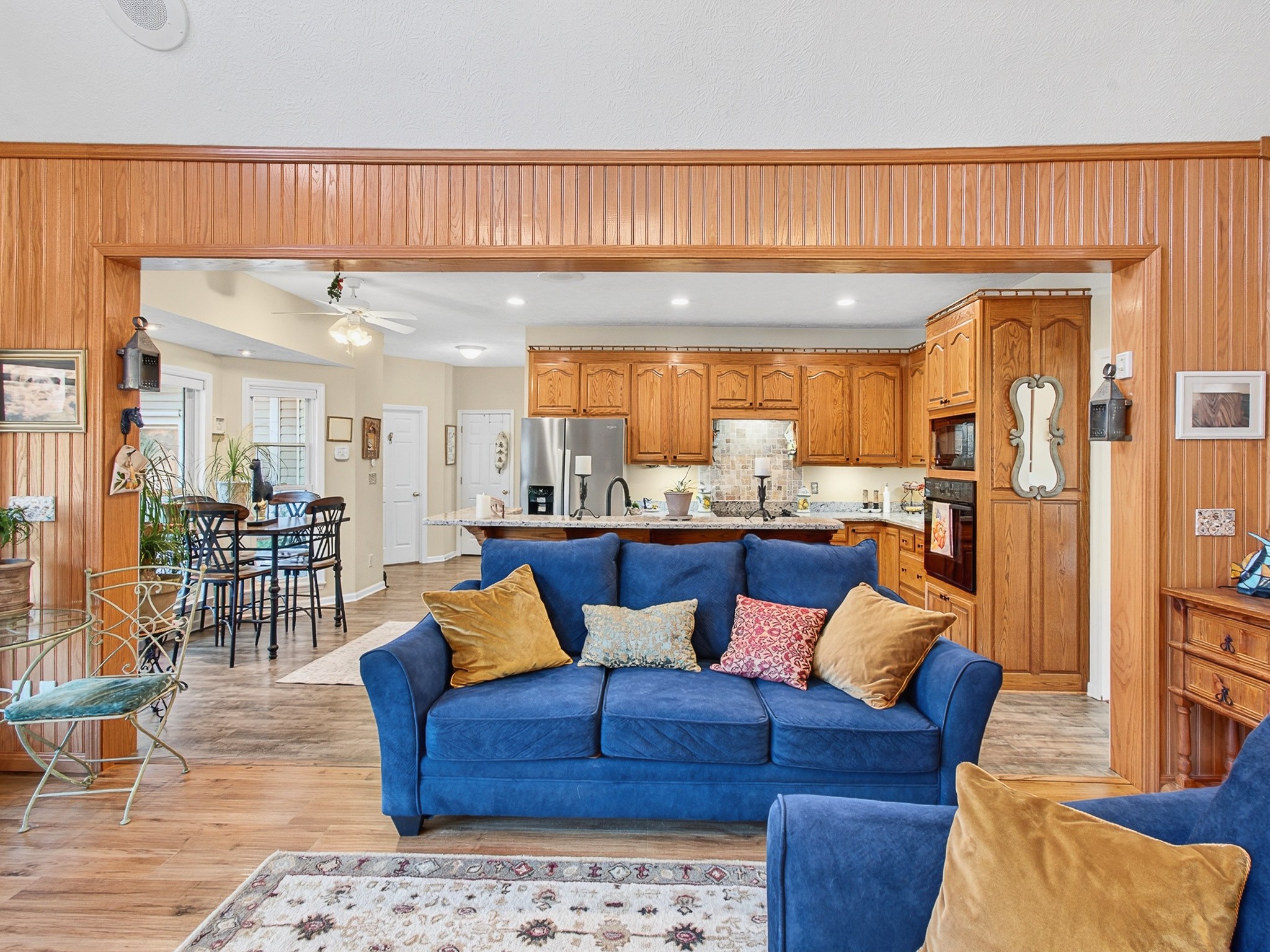 129 Leland Road Summertown, TN 38483 - Photo 36 of 81 a living room with furniture wooden floor and a large window