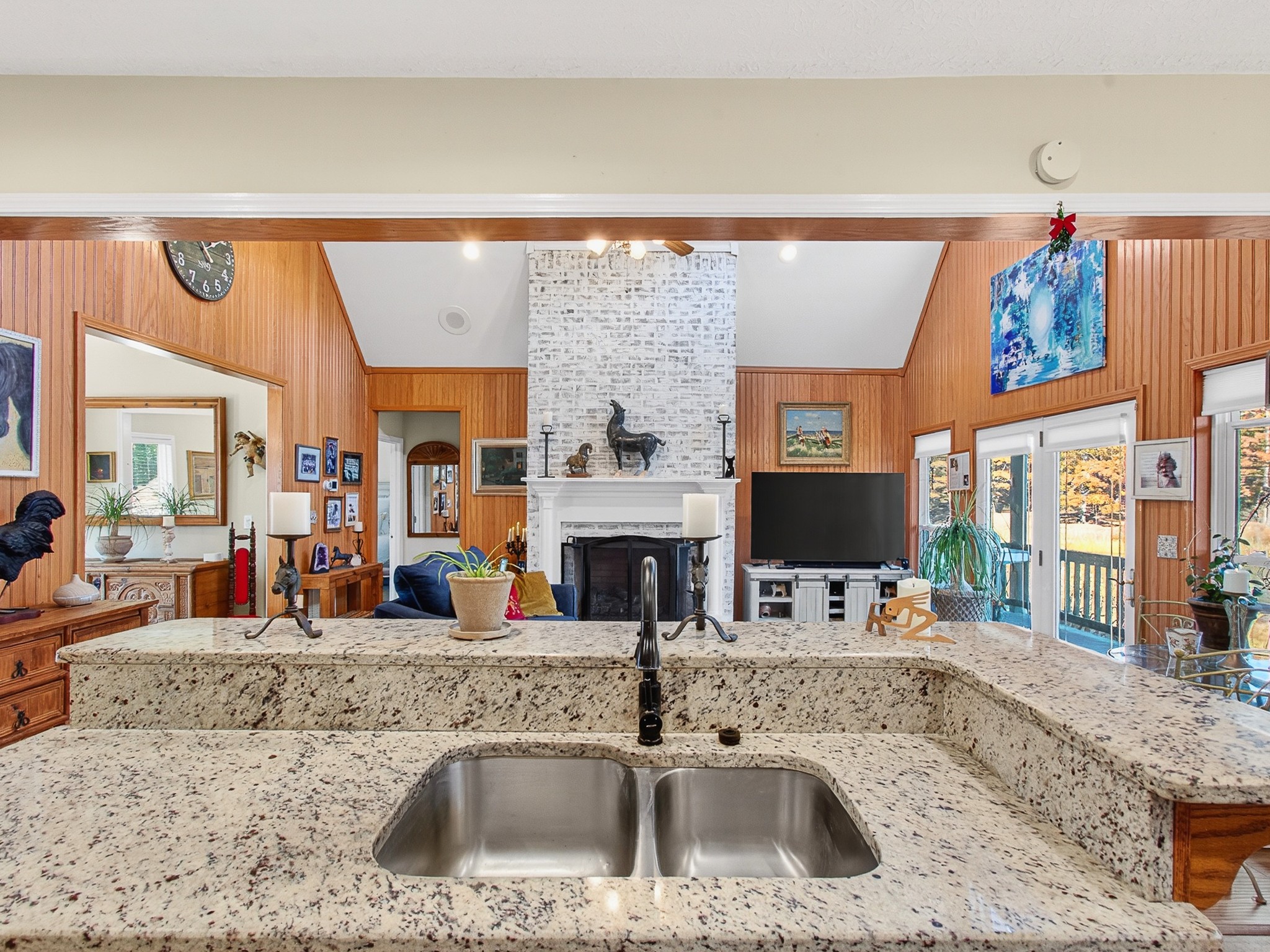 129 Leland Road Summertown, TN 38483 - Photo 43 of 81 a kitchen with stainless steel appliances granite countertop a sink and a counter space