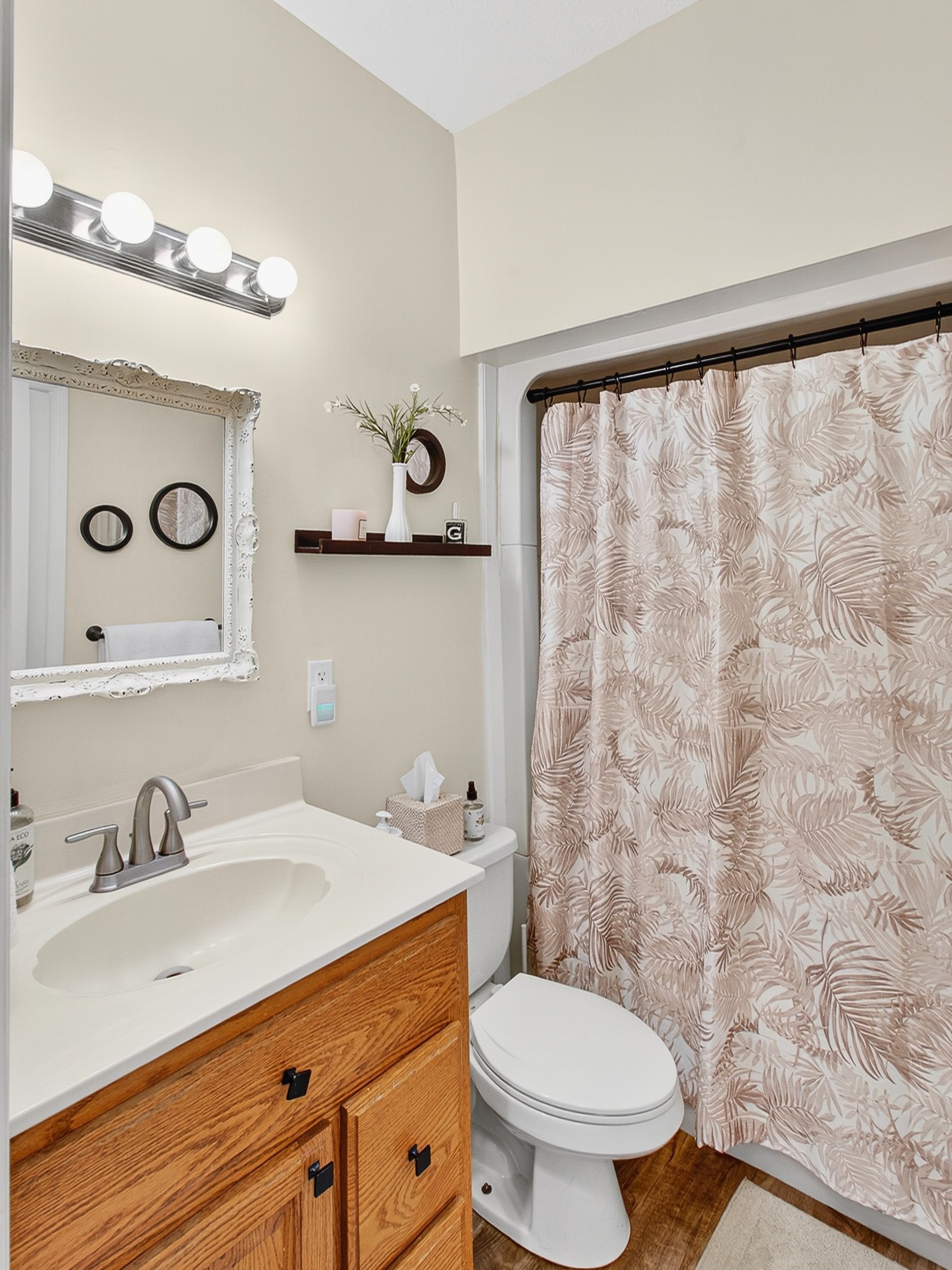 129 Leland Road Summertown, TN 38483 - Photo 53 of 81 a bathroom with a sink a toilet and a mirror