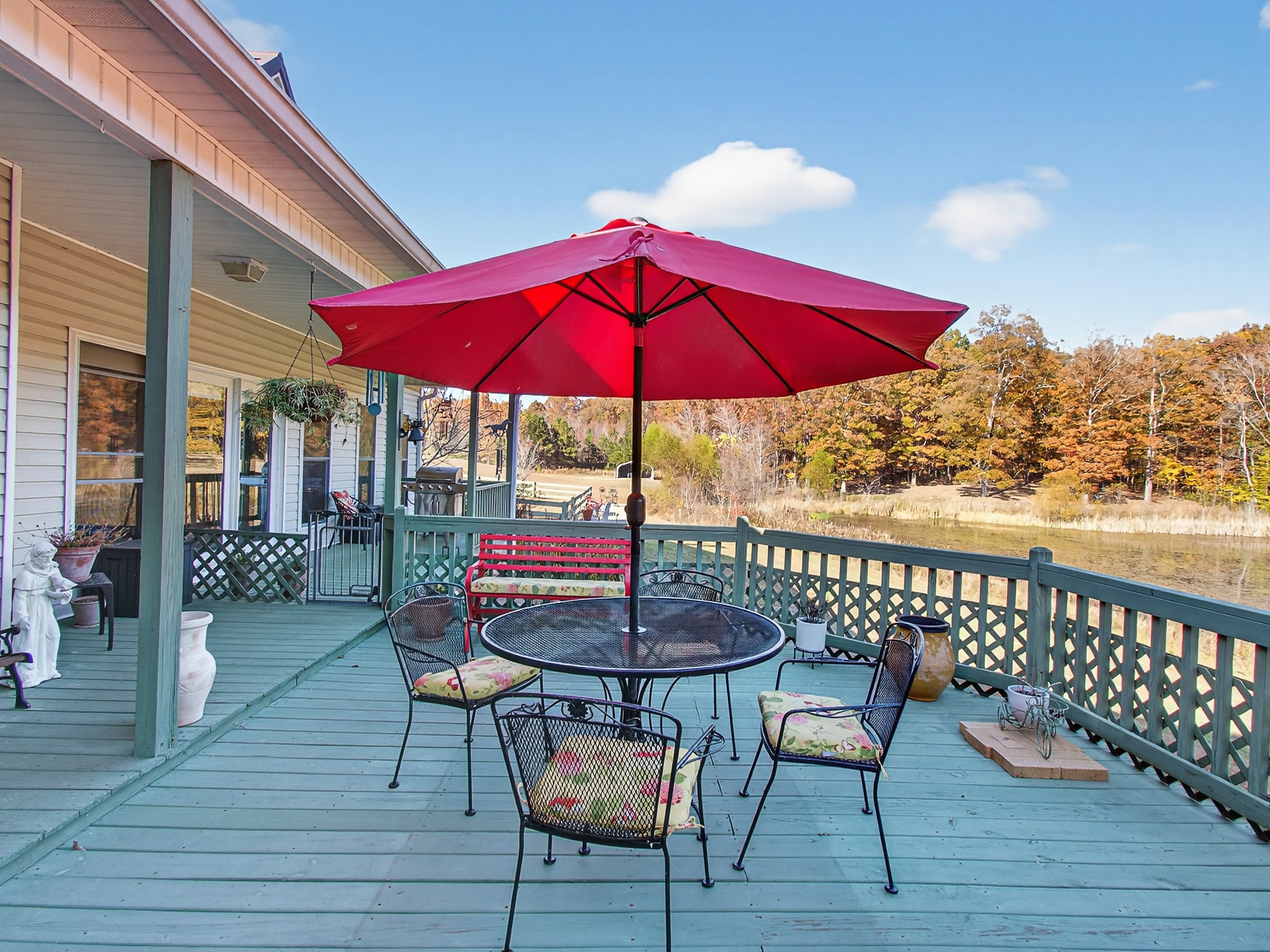 129 Leland Road Summertown, TN 38483 - Photo 71 of 81 a view of a balcony with furniture and wooden floor