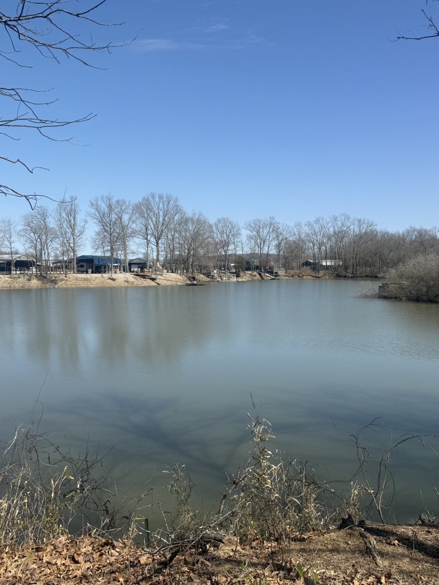 442 Duck Blind Road Clifton, TN 38425 - Photo 33 of 33 a view of a lake with a mountain