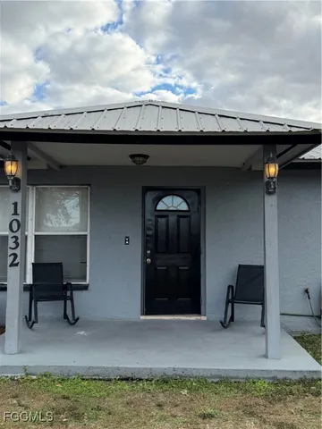 a view of a terrace with a couch