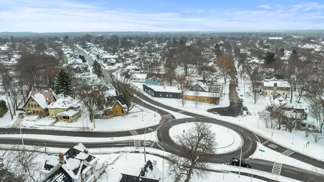 a view of a city from a terrace