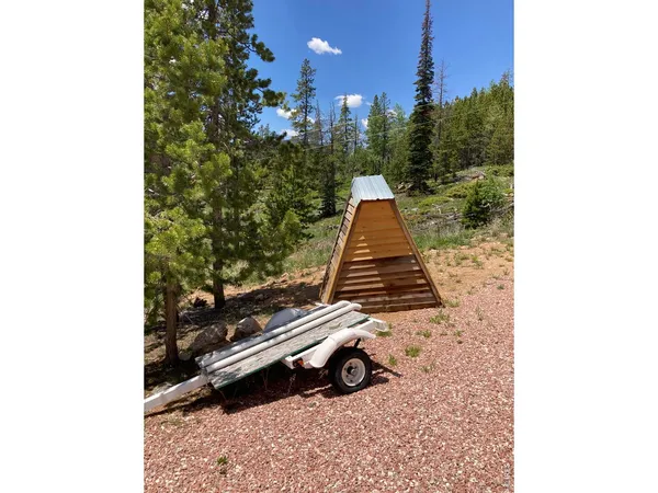 a view of outdoor space with seating