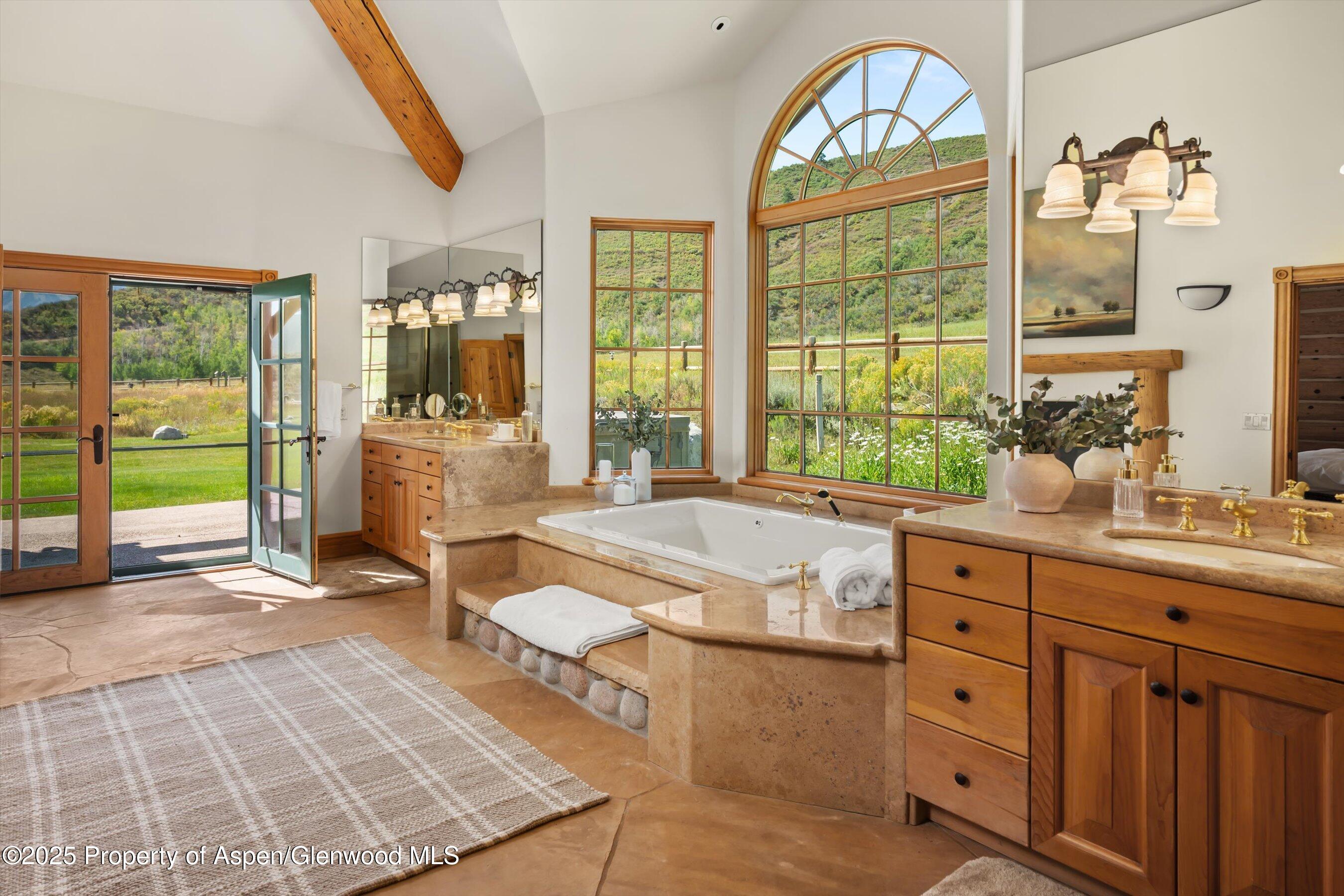 1301 Shield O Road Snowmass, CO 81654 - Photo 31 of 58 Primary Bathroom with Views