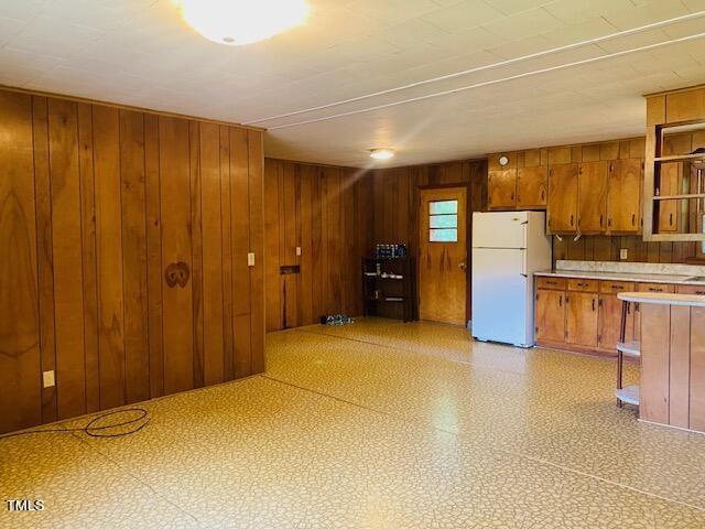 480 Peed Road Rougemont, NC 27572 - Photo 14 of 38 a view of a kitchen with a refrigerator a sink and dishwasher