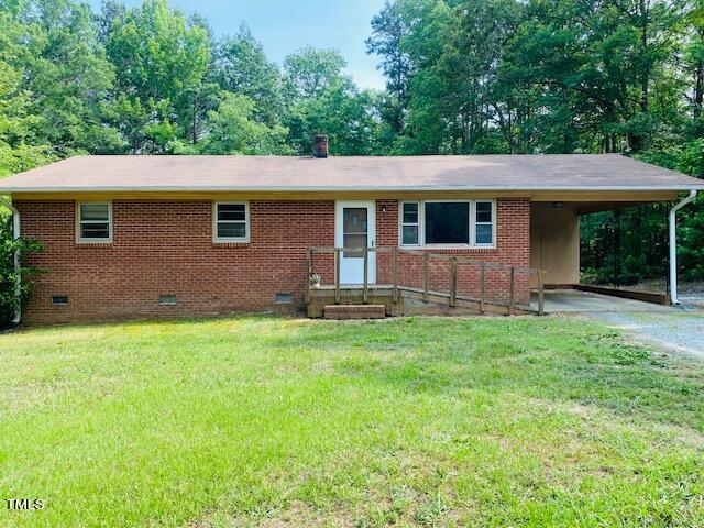 480 Peed Road Rougemont, NC 27572 - Photo 6 of 38 a backyard of a house with seating space