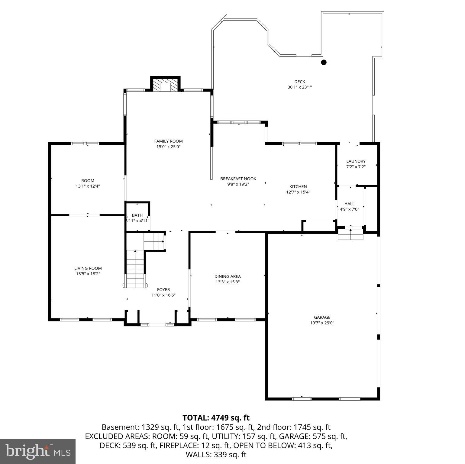 6331 Hidden Canyon Road Centreville, VA 20120 - Photo 70 of 73 Main Level Floor Plan
