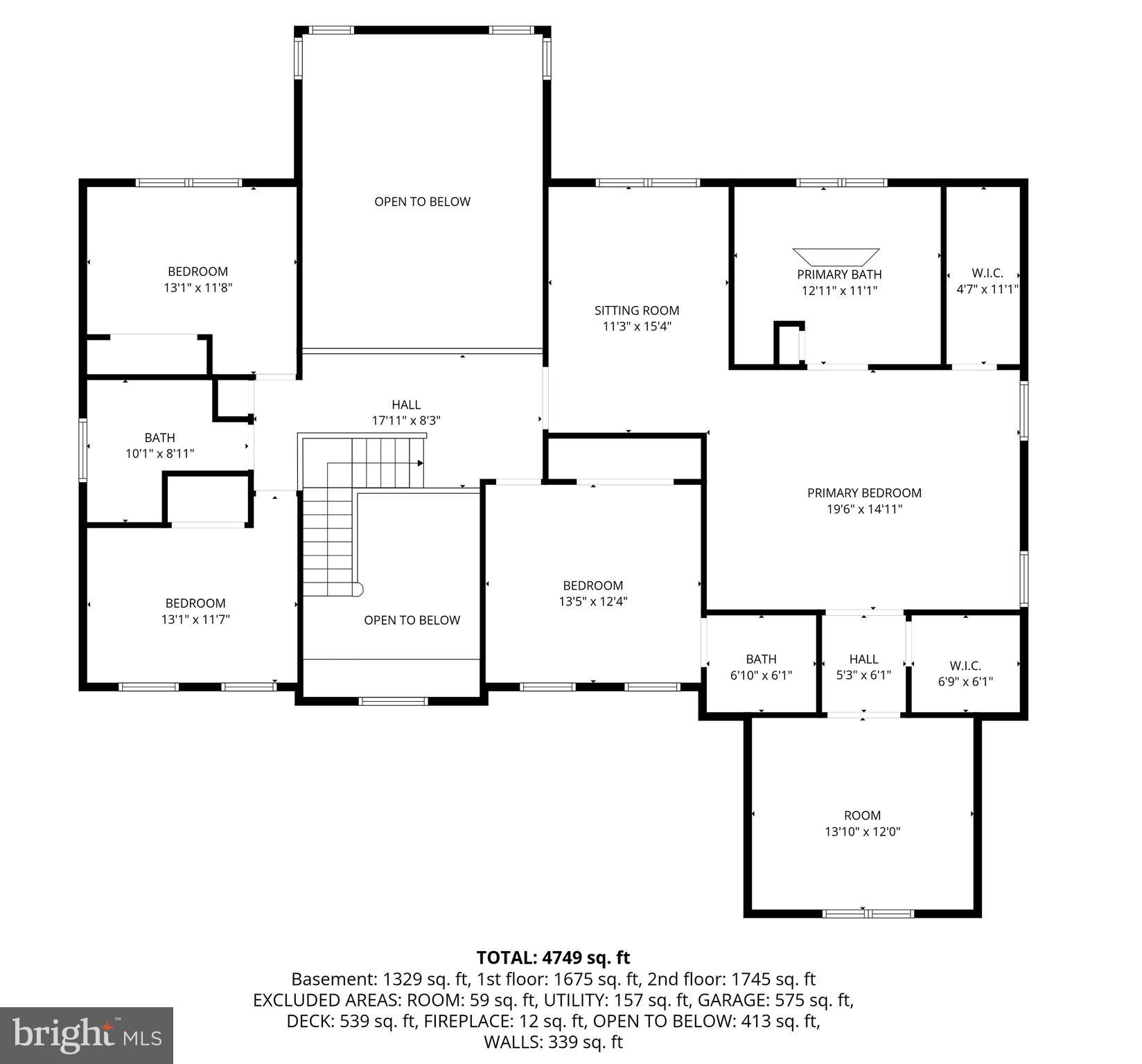 6331 Hidden Canyon Road Centreville, VA 20120 - Photo 71 of 73 Upper Level Floor Plan