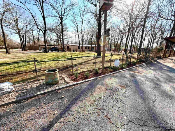 a view of a park with swings and slides
