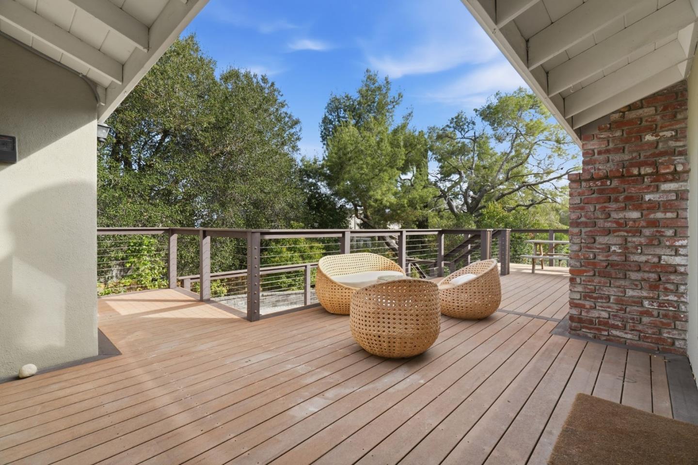 10140 Hillcrest Road Cupertino, CA 95014 - Photo 30 of 39 a view of roof deck with wooden floor and seating space