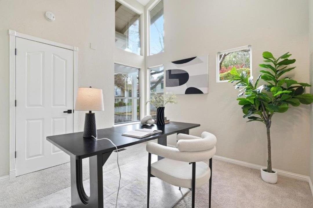 10140 Hillcrest Road Cupertino, CA 95014 - Photo 8 of 39 a view of kitchen with furniture and chandelier