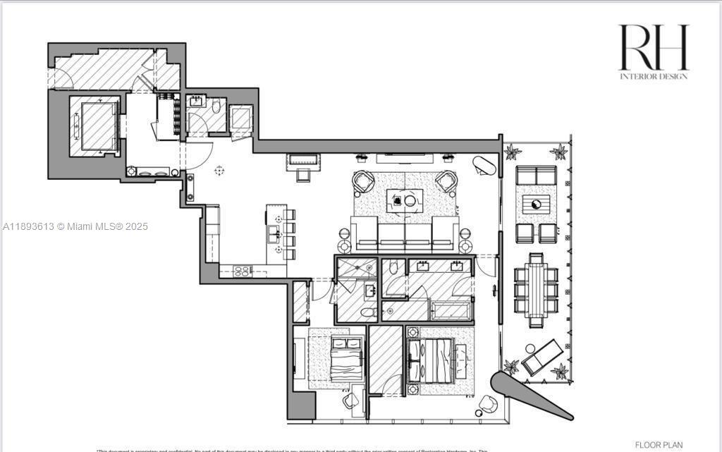 700 Northeast 26th Terrace, Unit 803 Miami, FL 33137 - Photo 13 of 13 a picture of a bench in front of a mirror