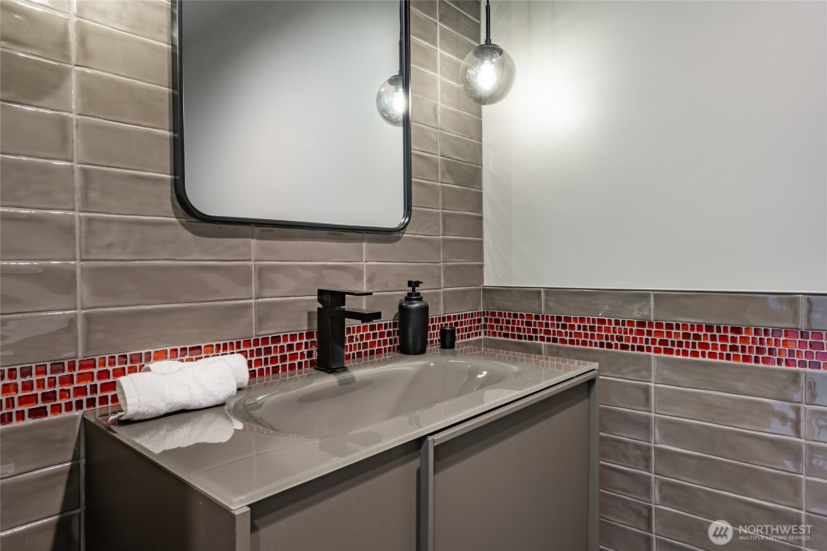 12031 Shuksan Rim Drive Deming, WA 98244 - Photo 15 of 39 a bathroom with a sink and a mirror