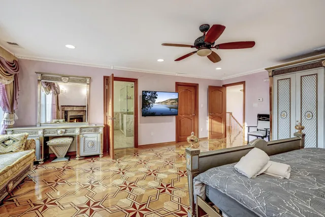 a very nice looking room with a large window