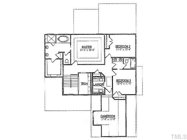 4420 Pleasant Grove Church Road Raleigh, NC 27613 - Photo 24 of 24 2nd Floor Plan