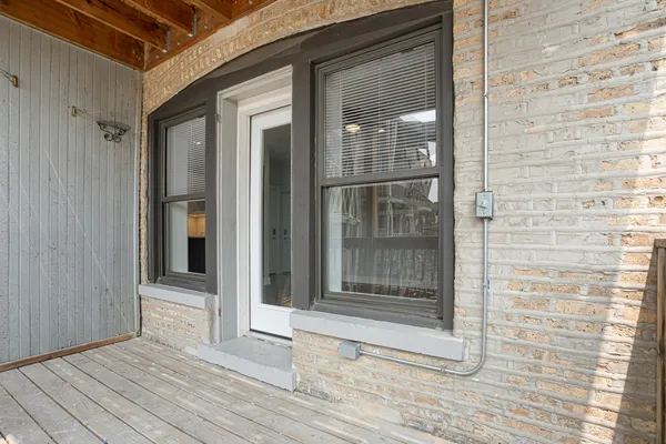 a view of front door of house