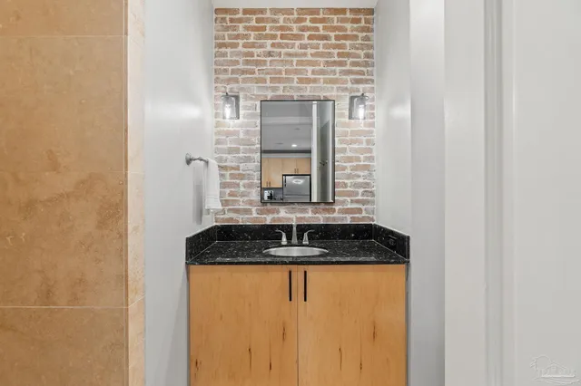 a close view of a sink