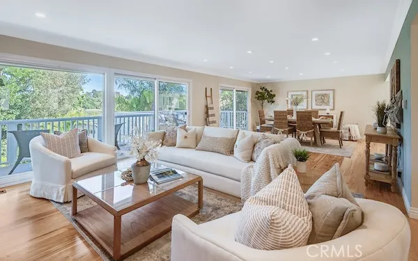 a view of a balcony with outdoor space