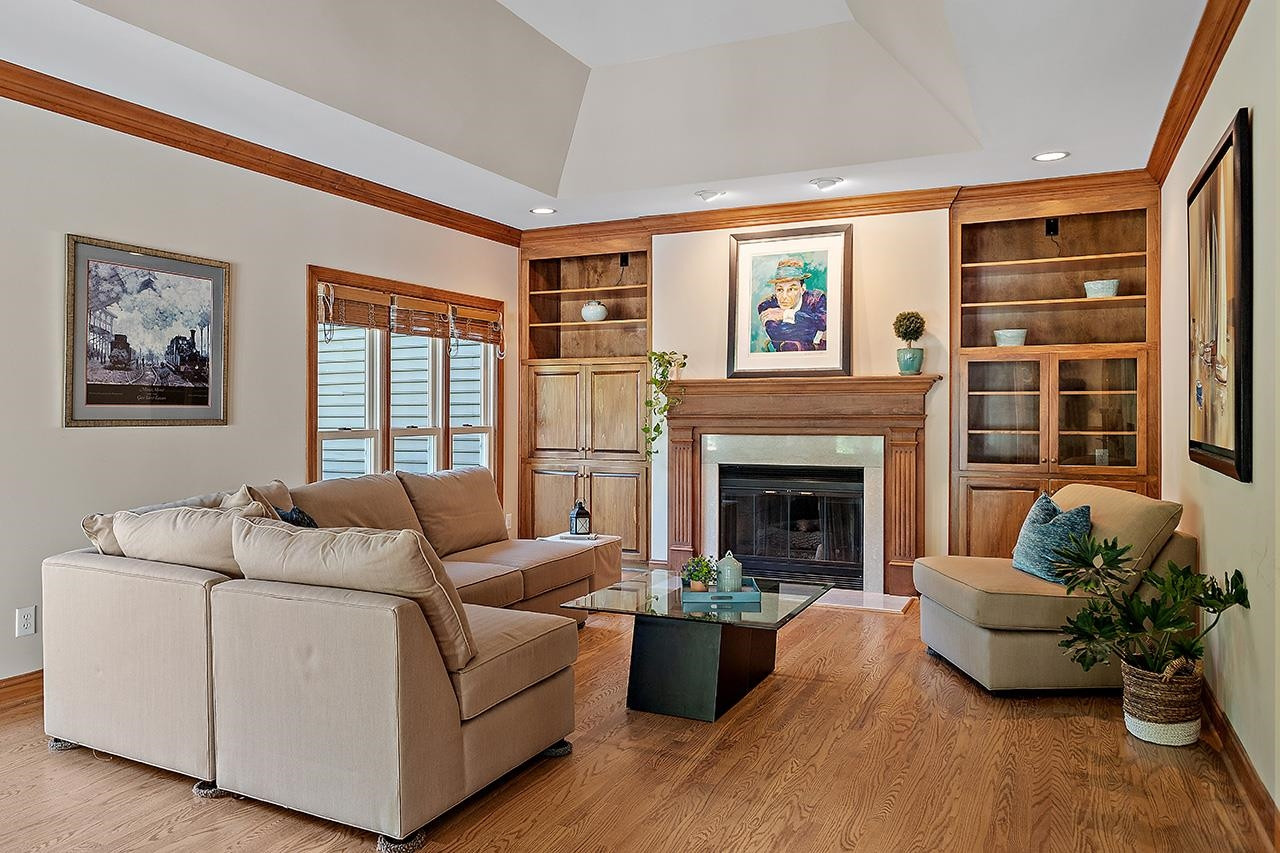 2315 Upper Oaks Way Raleigh, NC 27615 - Photo 14 of 45 Family Room with Deep Vaulted Ceiling