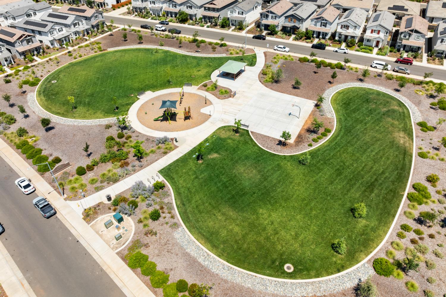 4216 Creede Way Rancho Cordova, CA 95742 - Photo 54 of 56 an aerial view of a swimming pool