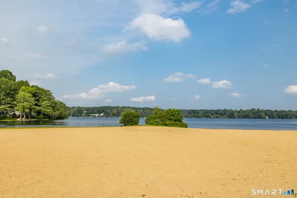a view of a lake and outdoor space