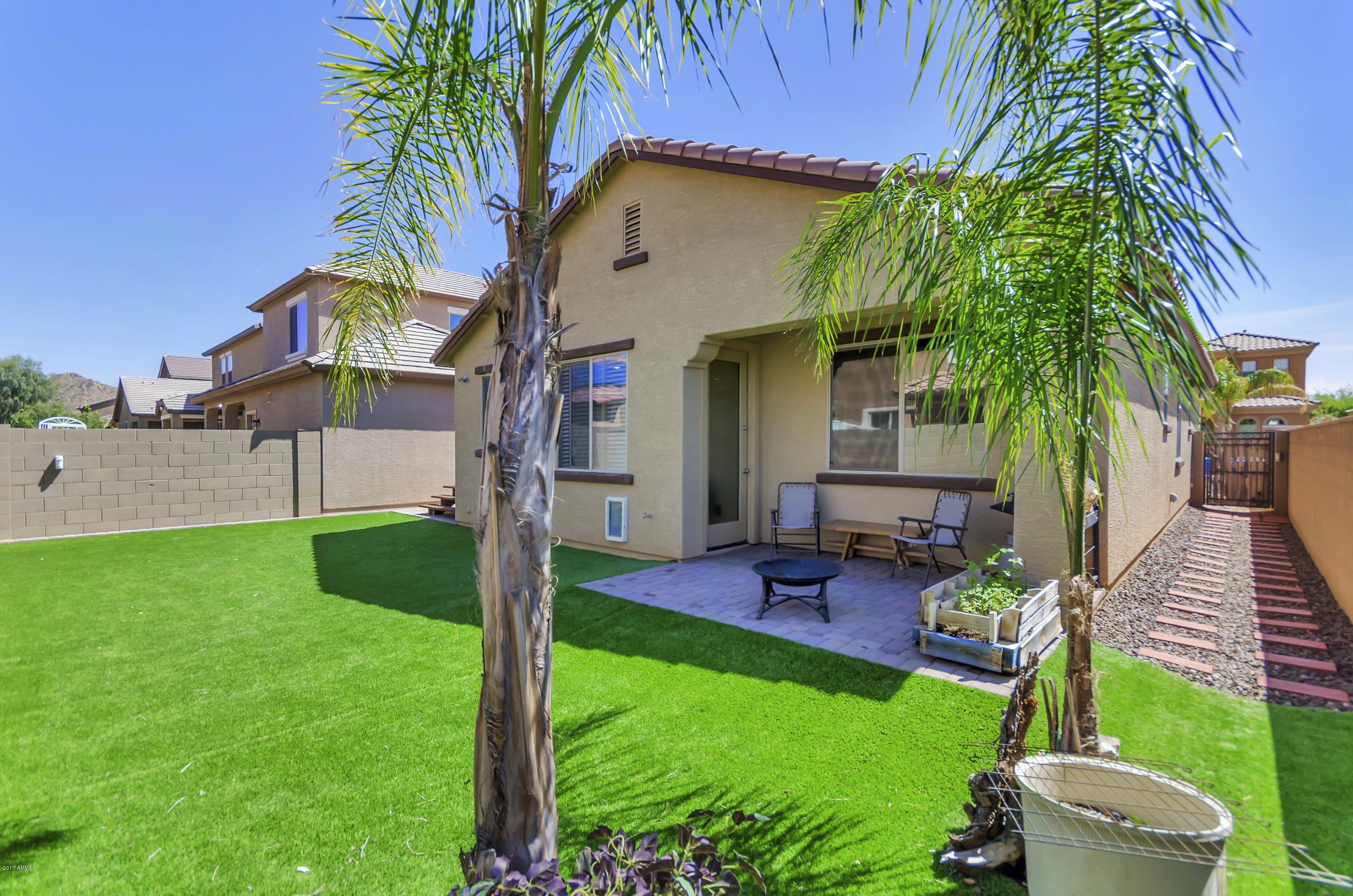 3316 West Florimond Road Phoenix, AZ 85086 - Photo 25 of 39 Nice Covered Patio & Palms