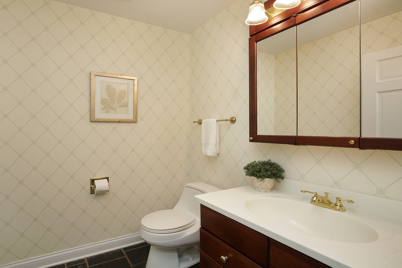 1945 Smith Road Northbrook, IL 60062 - Photo 11 of 29 a bathroom with a sink mirror and toilet