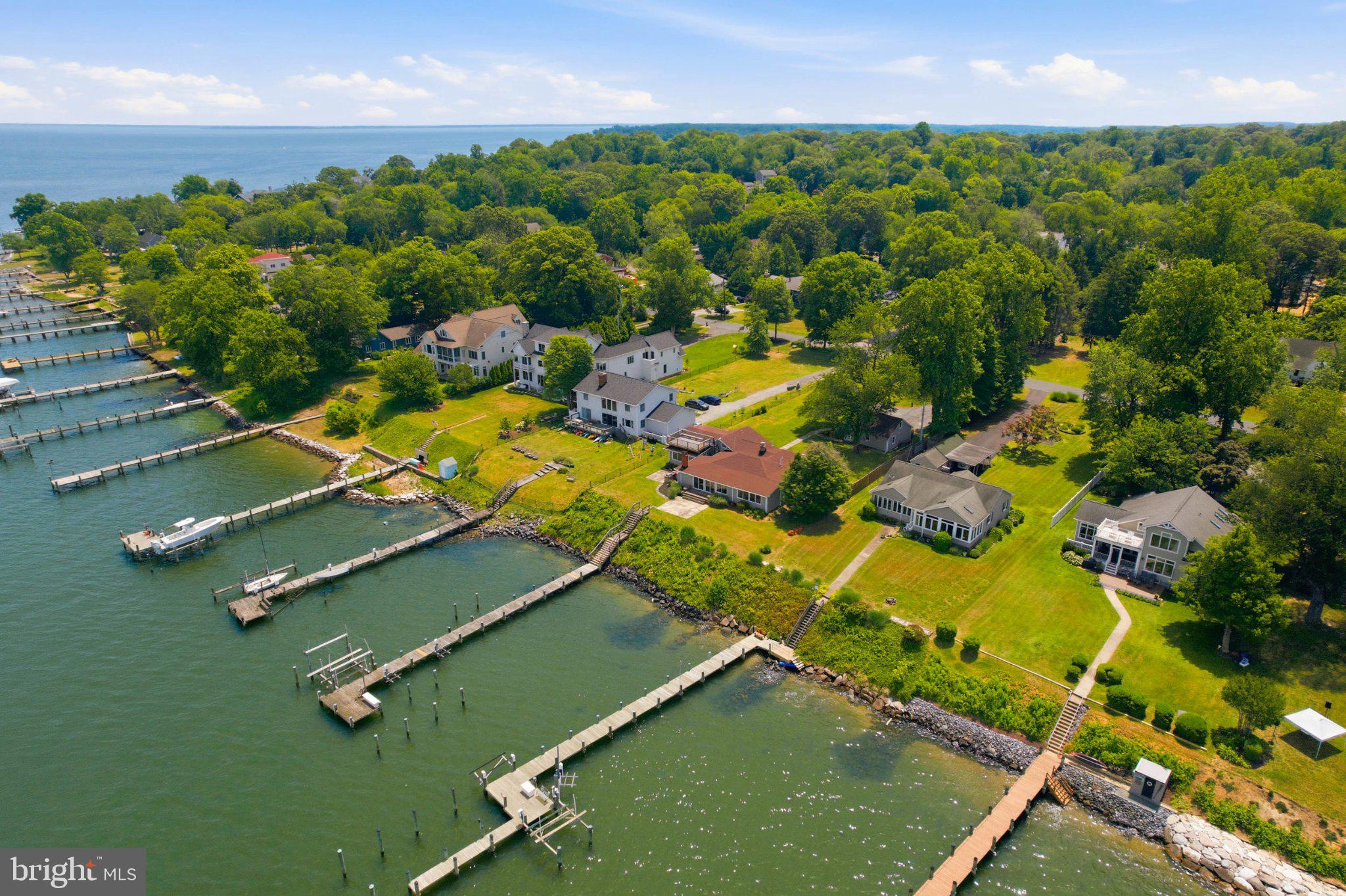 1100 River Bay Road Annapolis, MD 21409 - Photo 59 of 67 an aerial view of a residential houses with outdoor space and street view