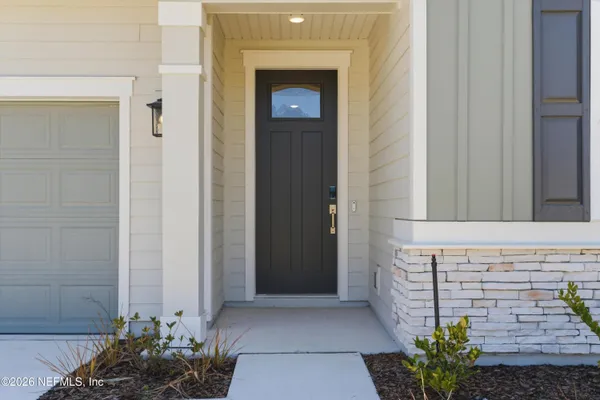 a view of a entryway door of the house
