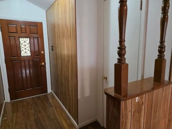 a view of front door