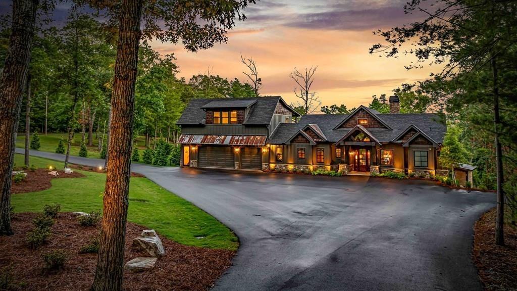 66 Rome Point Blue Ridge, GA 30513 - Photo 56 of 59 a view of a house with garden