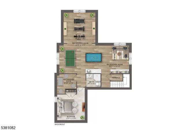 a picture of a wall with a building