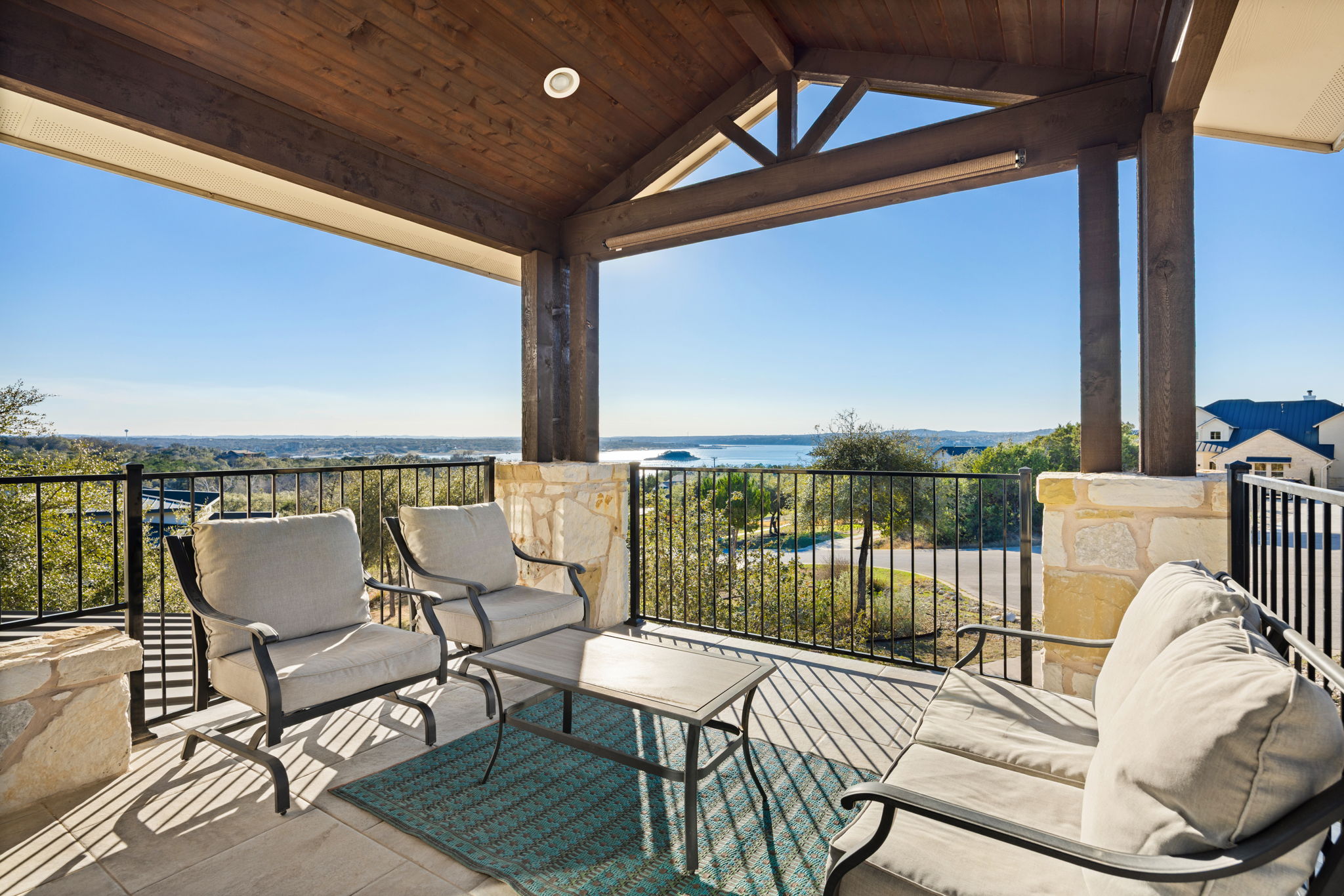 7809 Brandy Way Volente, TX 78641 - Photo 30 of 40 a view of a balcony with chairs