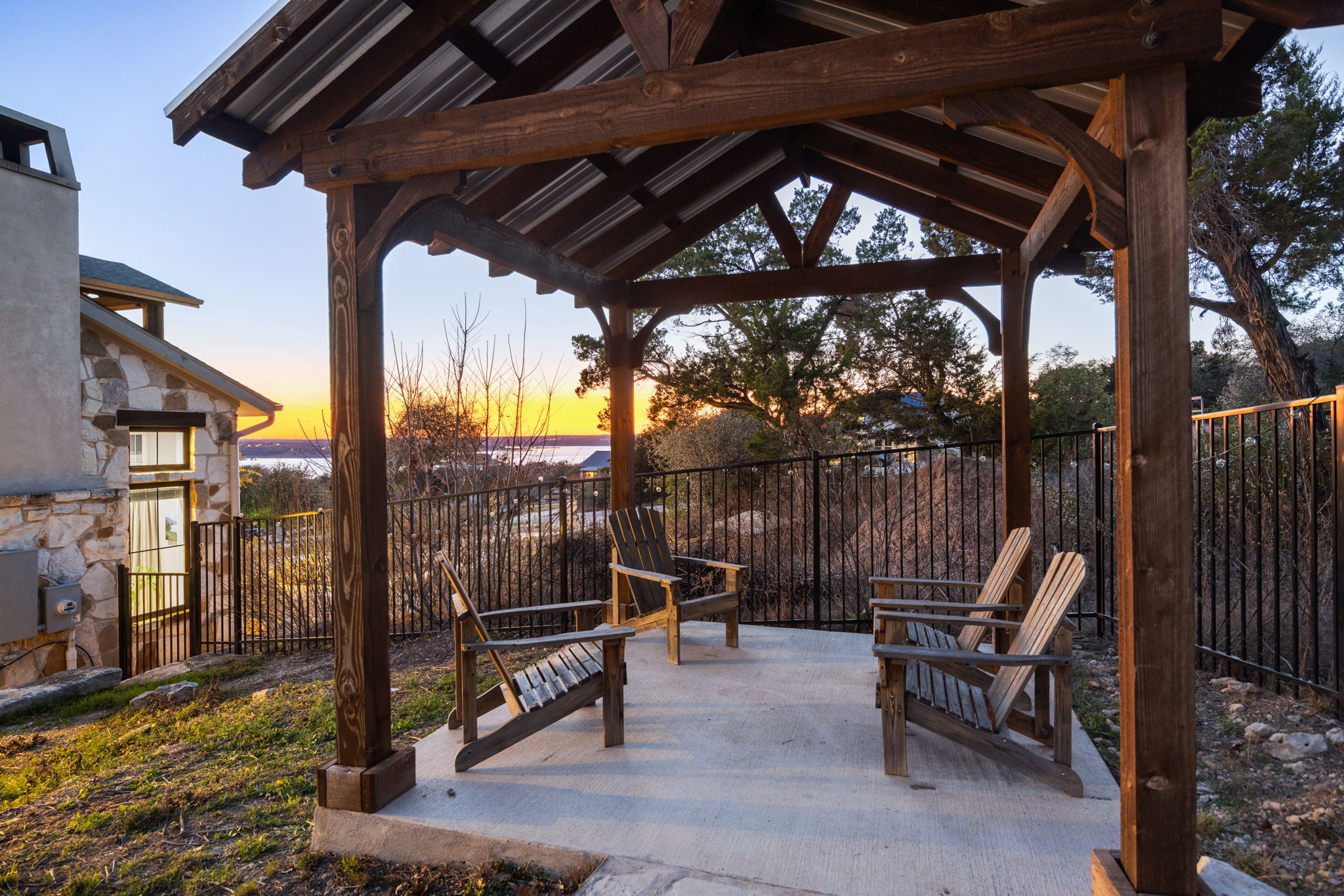 7809 Brandy Way Volente, TX 78641 - Photo 32 of 40 a view of chairs and table in the patio