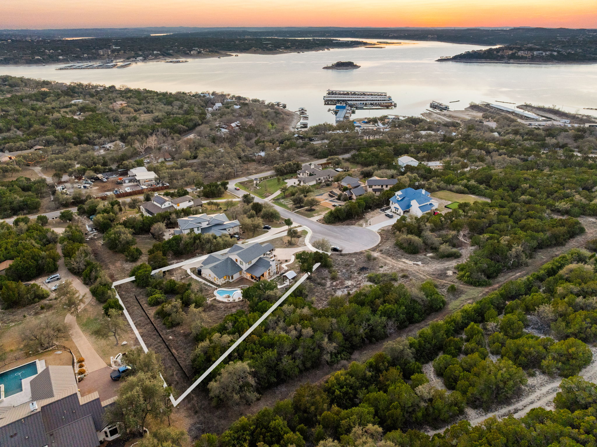 7809 Brandy Way Volente, TX 78641 - Photo 39 of 40 an aerial view of multiple house