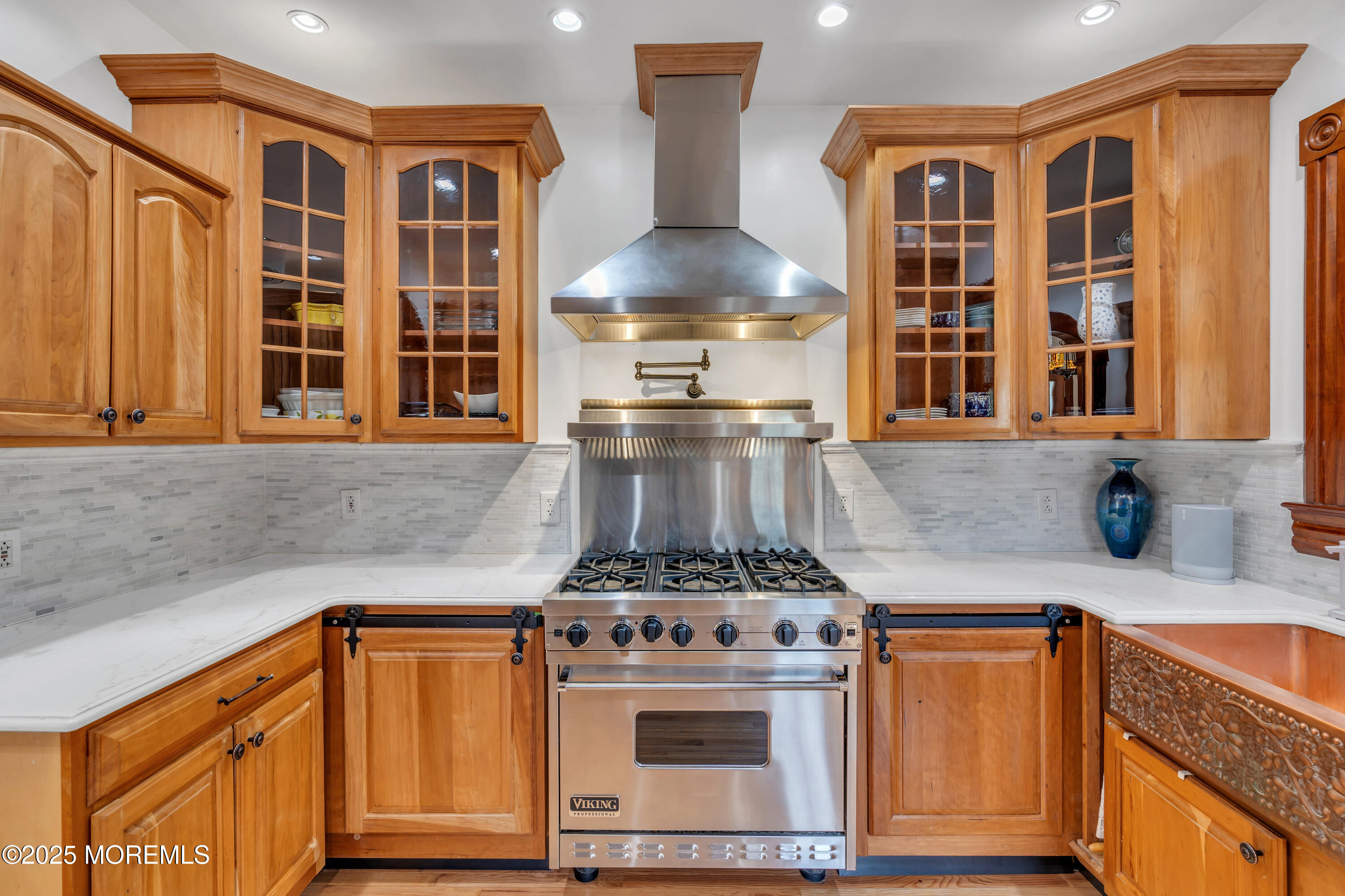 44 Irving Place Red Bank, NJ 07701 - Photo 30 of 74 a kitchen with stainless steel appliances granite countertop a stove and a sink