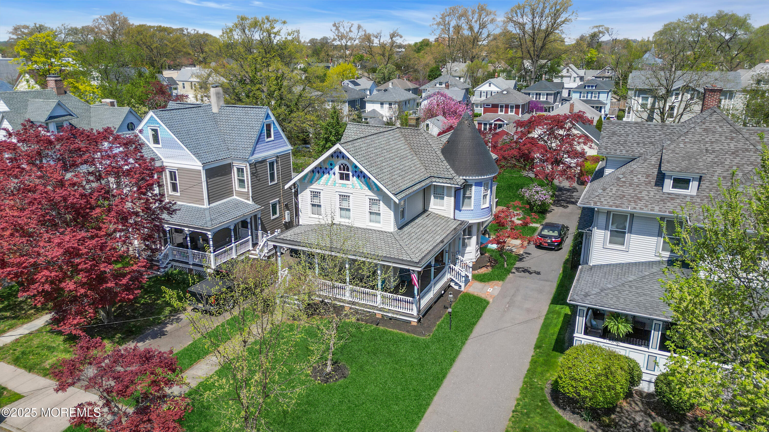 44 Irving Place Red Bank, NJ 07701 - Photo 3 of 74 an aerial view of a house