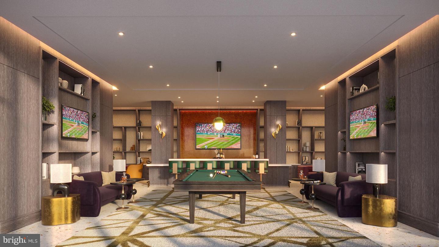 2650 Woodley Road Northwest, Unit 722 Washington, DC 20008 - Photo 26 of 35 a living room with fireplace furniture and a flat screen tv