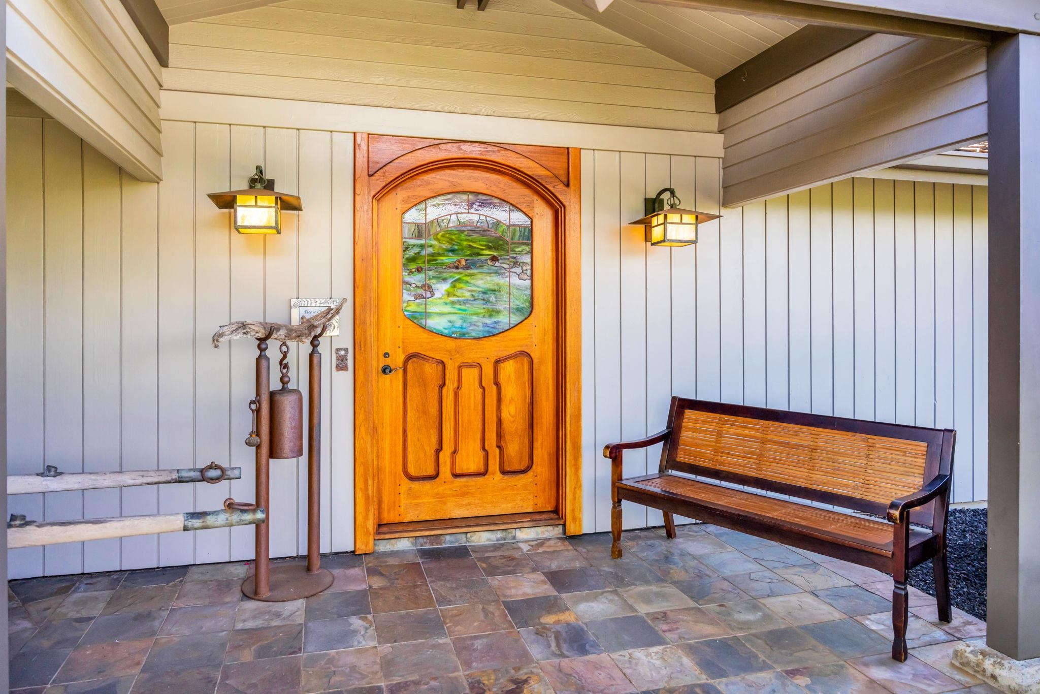50 Poha Place Makawao, HI 96768 - Photo 36 of 50 a view of front door with outdoor seating