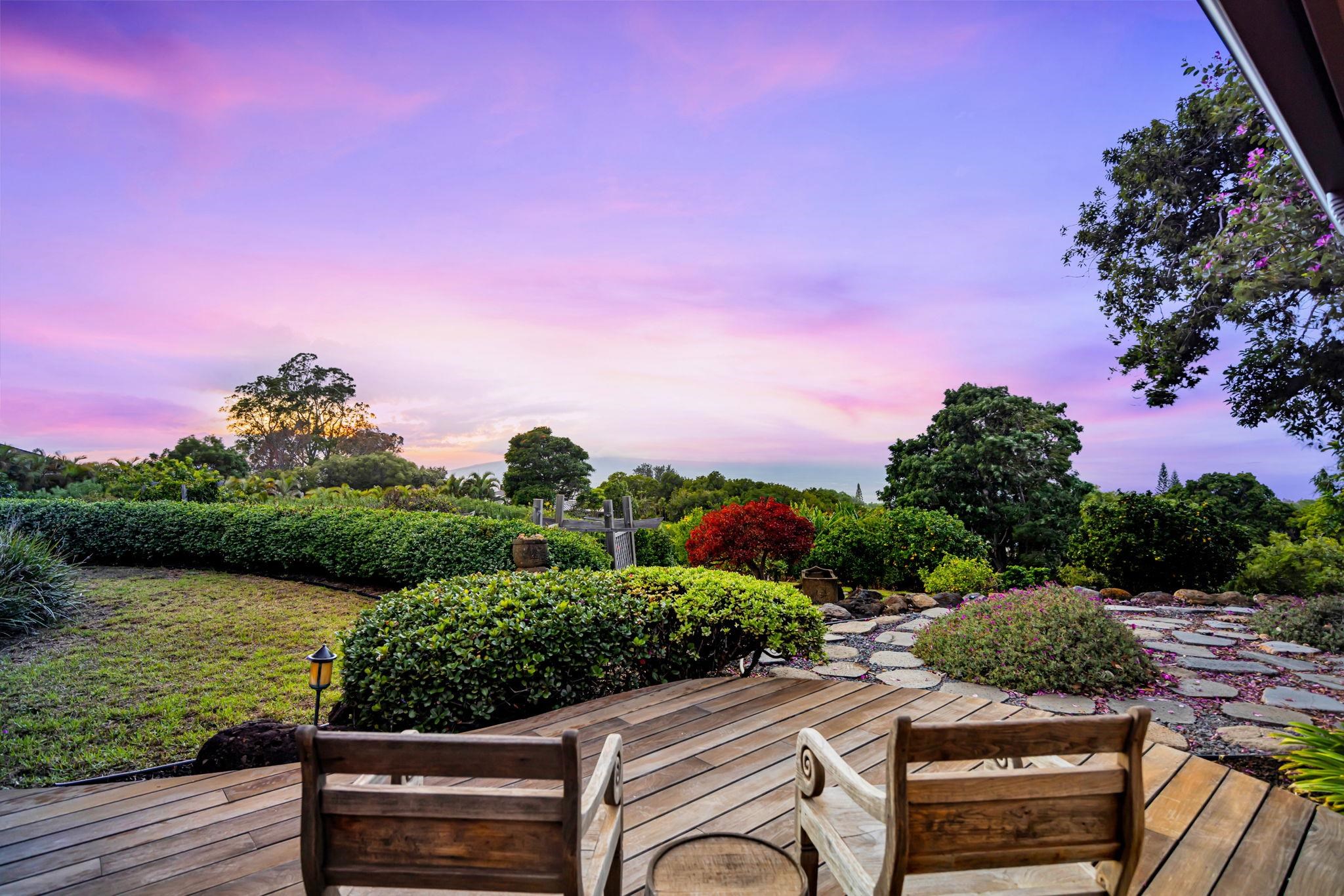 50 Poha Place Makawao, HI 96768 - Photo 4 of 50 a view of a garden with sitting area
