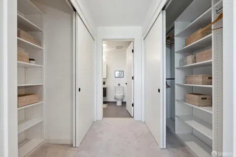 a view of closet area