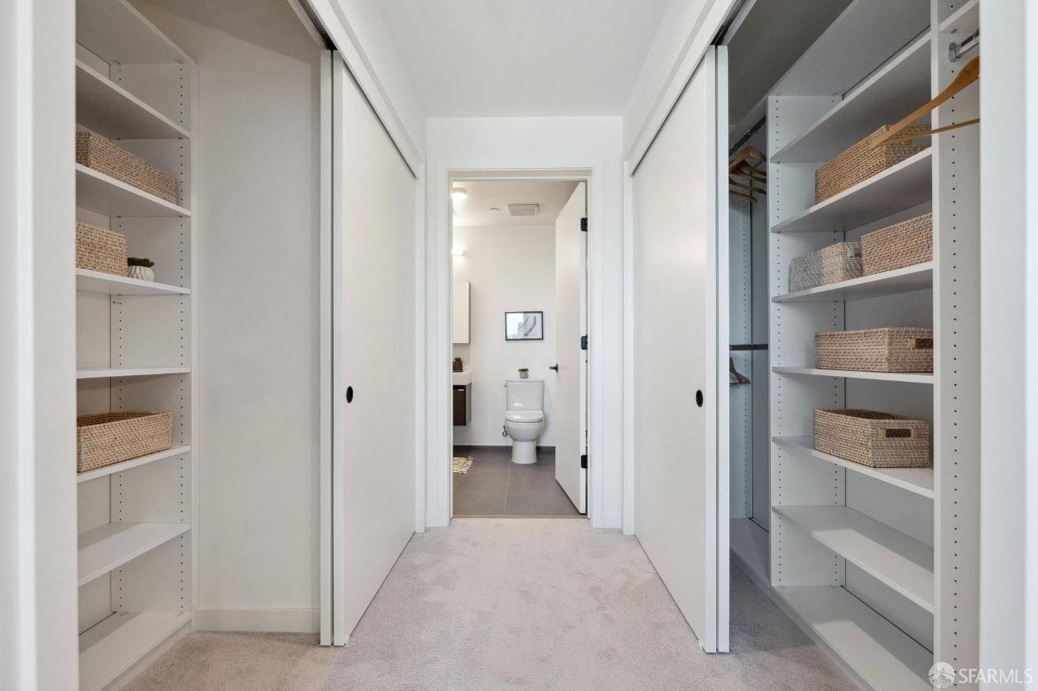 988 Harrison Street, Unit WA2 San Francisco, CA 94107 - Photo 8 of 13 a view of closet area