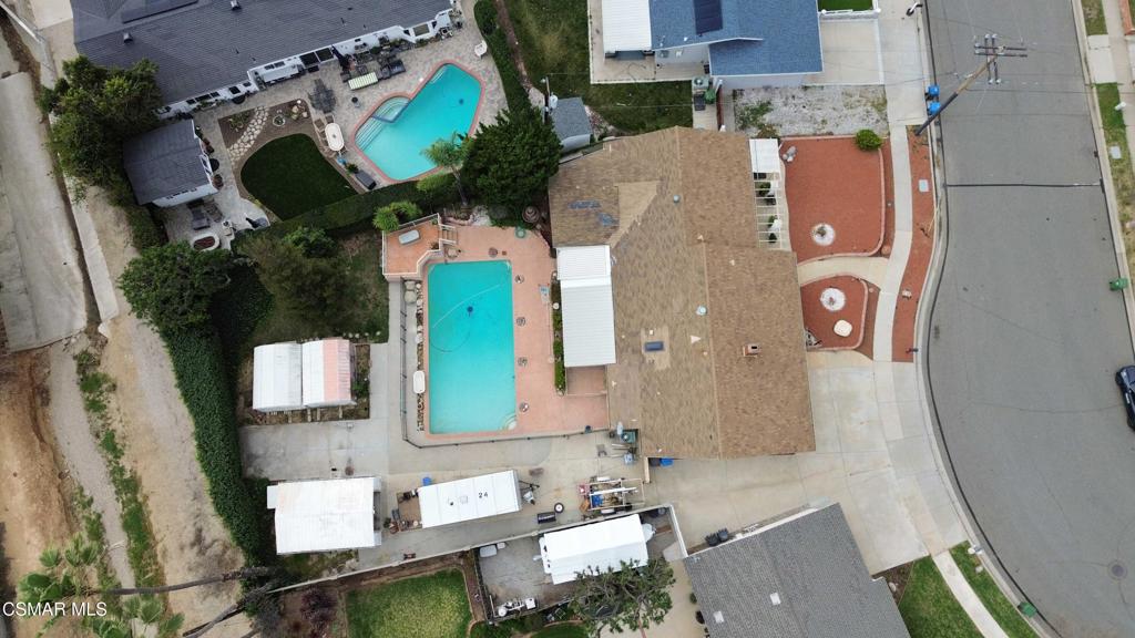 4776 El Prado Street Simi Valley, CA 93063 - Photo 41 of 42 an aerial view of residential houses with outdoor space