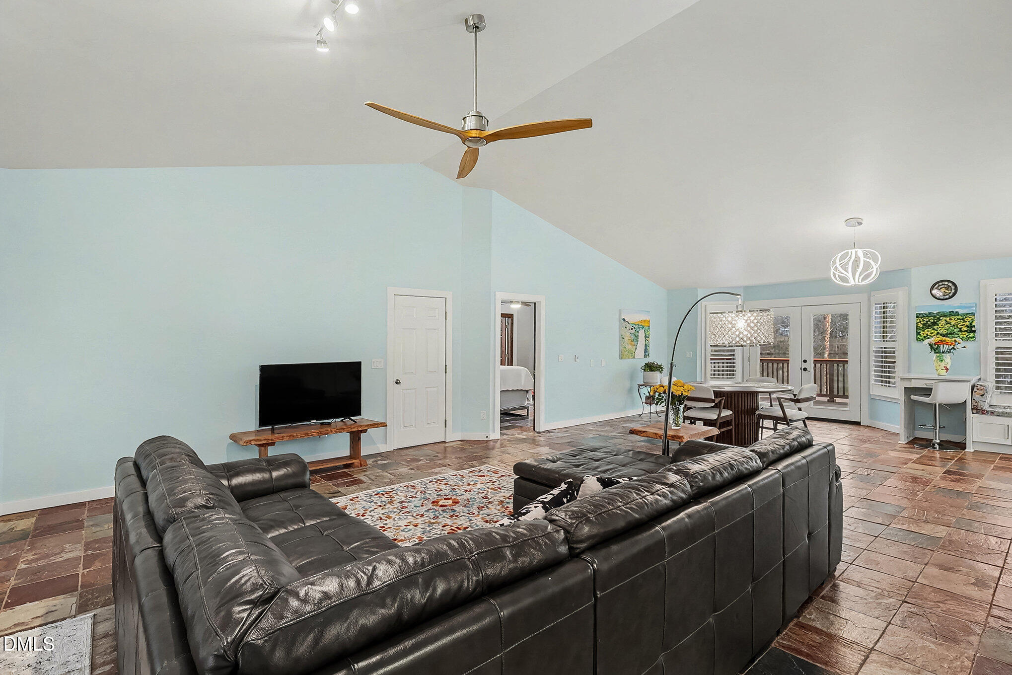 735 Cross Link Drive Angier, NC 27501 - Photo 8 of 73 a living room with furniture and a flat screen tv