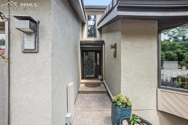 a front view of a house