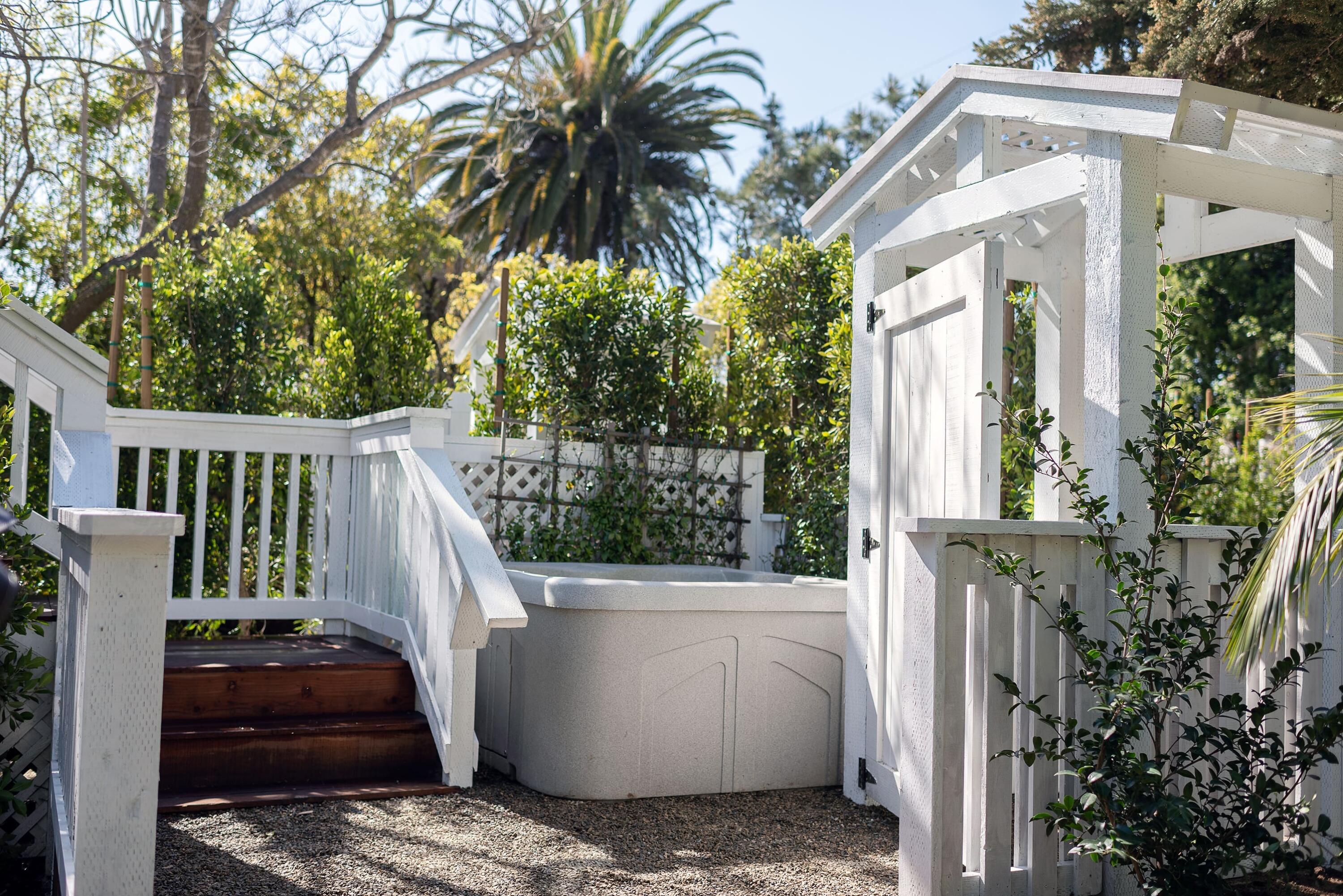 1355 Danielson Road Montecito, CA 93108 - Photo 15 of 25 a view of a house with backyard and sitting area